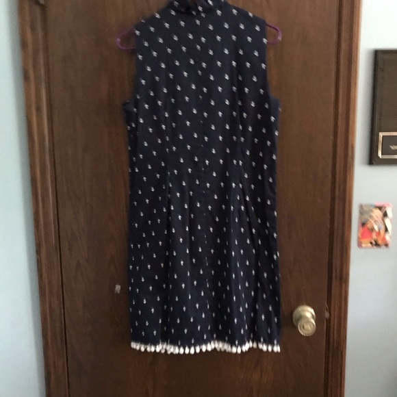 Navy sleeveless shift dress - Picture 3 of 6